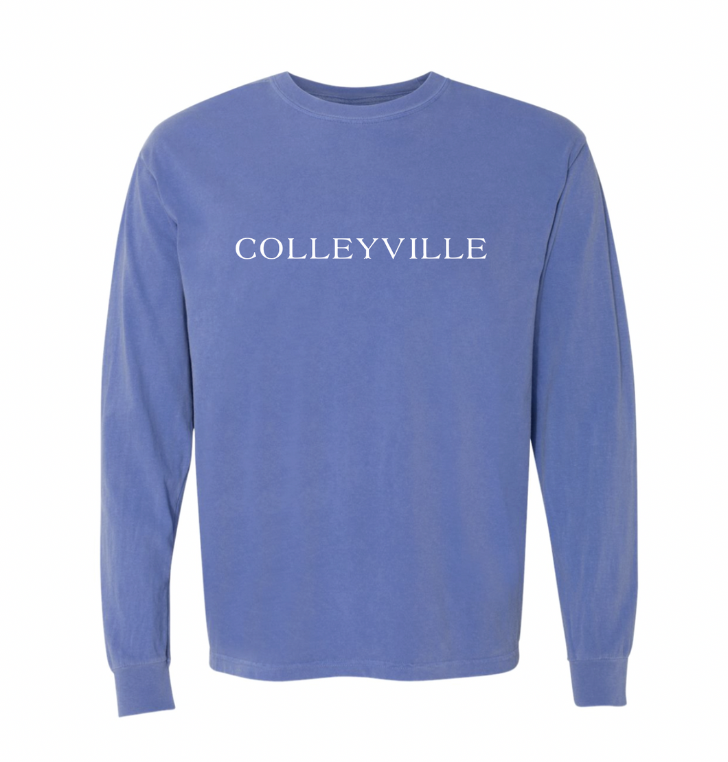 Colleyside LS Tee in Washed Blue