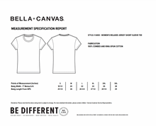 Load image into Gallery viewer, Hearts on Fire SS Tee by Bella+Canvas in Chambray Htr

