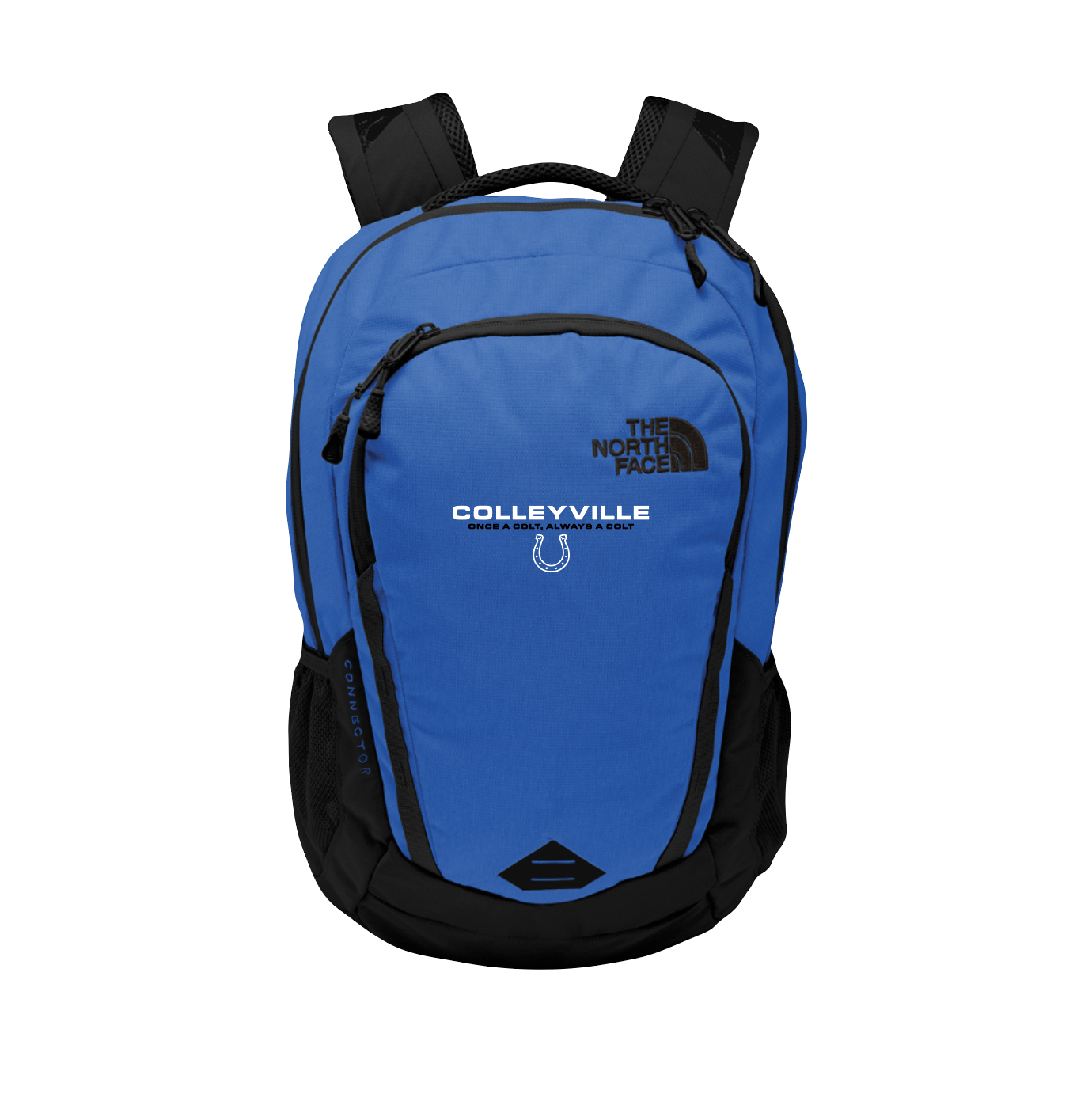 north face backpack + chipolo one Once & Always A Colt Backpack by The North Face in Blue/Blk – Colleyville Colts