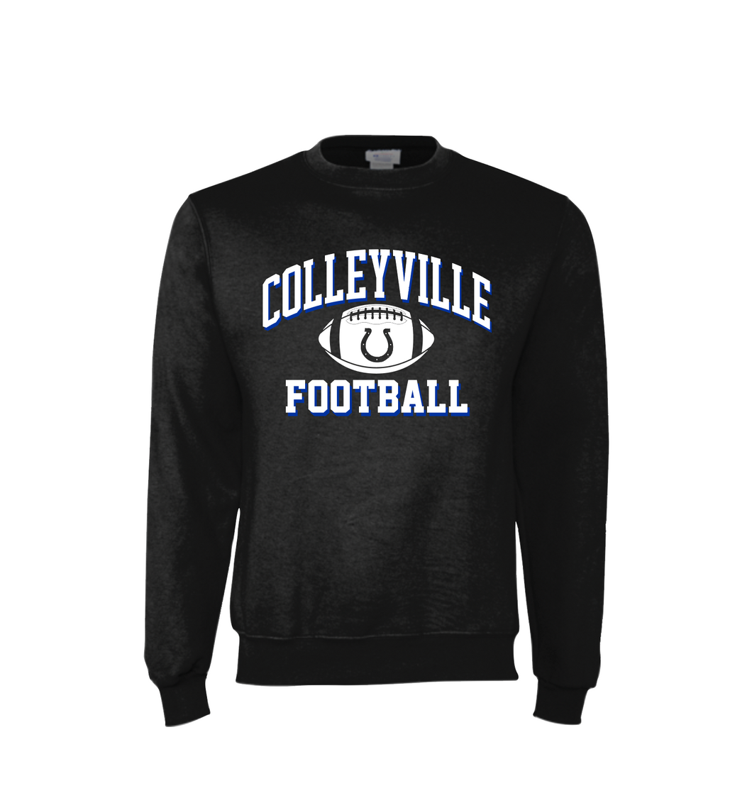 CMS Football Crewneck Sweatshirt by Champion in Black