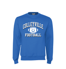 Load image into Gallery viewer, CMS Football Crewneck Sweatshirt by Champion in Blue
