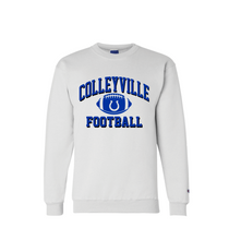 Load image into Gallery viewer, CMS Football Crewneck Sweatshirt by Champion in White
