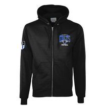 Load image into Gallery viewer, CMS Football Full-Zip Hoodie by Champion in Black

