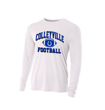 Load image into Gallery viewer, CMS Football LS Performance DriFit Tee in White