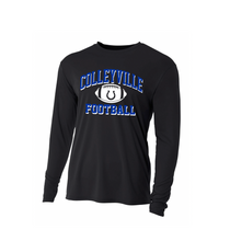Load image into Gallery viewer, CMS Football LS Performance DriFit Tee in Black