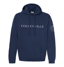 Load image into Gallery viewer, Colley-side PO Hoodie by Comfort Colors in Navy
