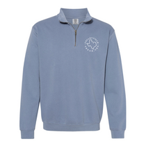 Load image into Gallery viewer, Colleyside 1/4-Zip Pullover by Comfort Colors in Denim Fade