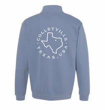 Load image into Gallery viewer, Colleyside 1/4-Zip Pullover by Comfort Colors in Denim Fade
