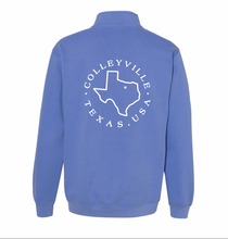 Load image into Gallery viewer, Colleyside 1/4-Zip Pullover by Comfort Colors in Washed Blue
