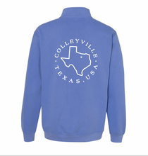 Load image into Gallery viewer, Colleyside 1/4-Zip Pullover by Comfort Colors in Washed Blue