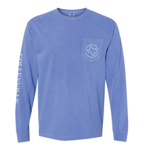 Load image into Gallery viewer, Colleyside LS Pocket Tee in Washed Blue