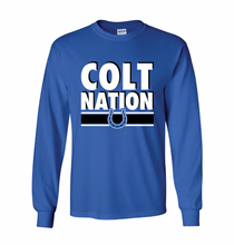 Load image into Gallery viewer, Colt Nation LS Tee in Blue
