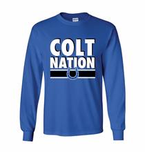 Load image into Gallery viewer, Colt Nation LS Tee in Blue