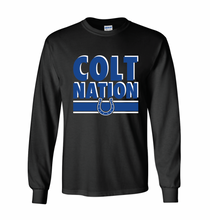 Load image into Gallery viewer, Colt Nation LS Tee in Black