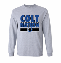 Load image into Gallery viewer, Colt Nation LS Tee in Grey Htr
