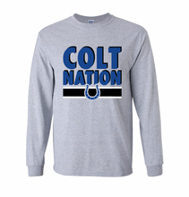 Load image into Gallery viewer, Colt Nation LS Tee in Grey Htr