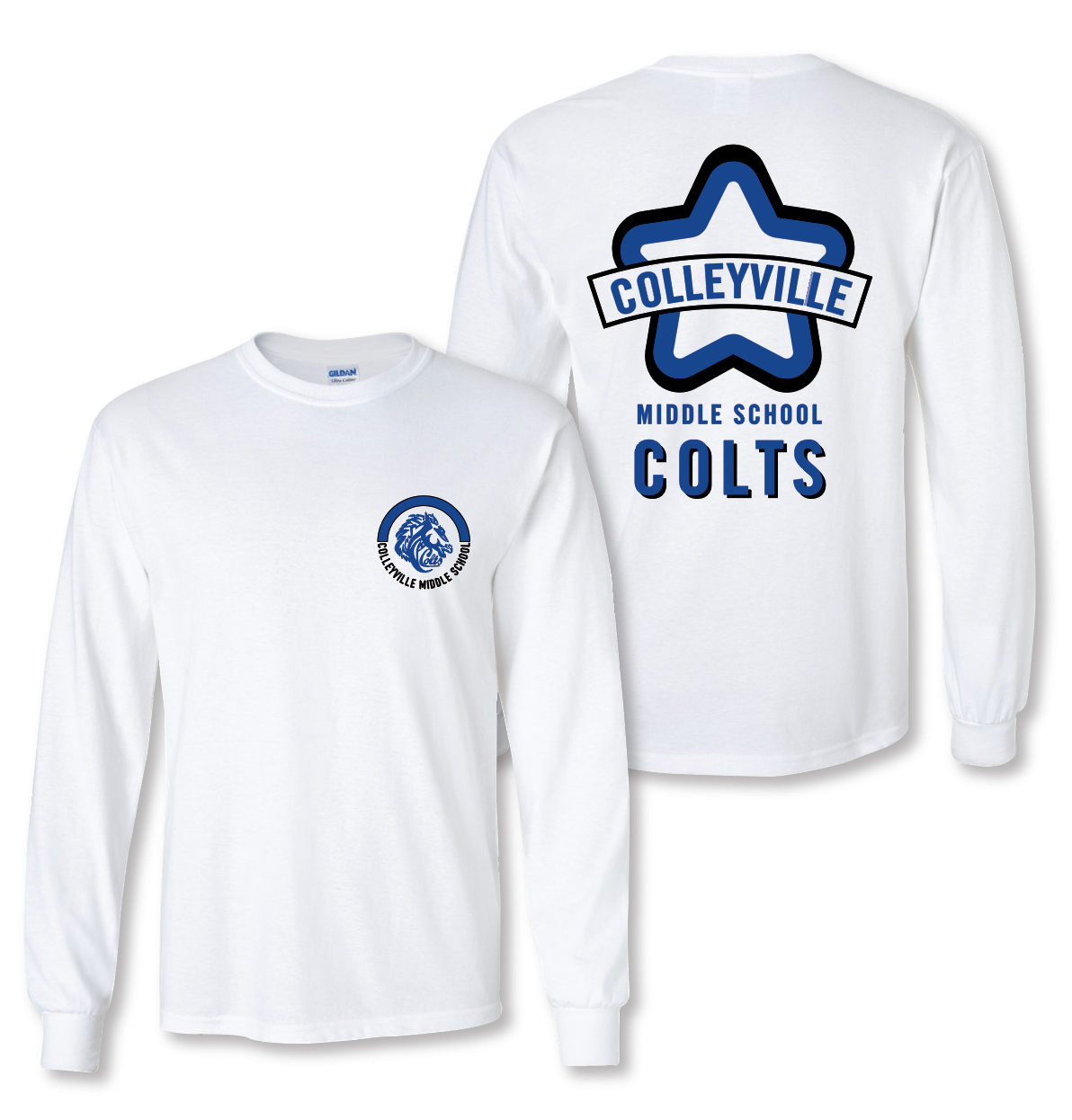 Superstar LS Tee in White – Colleyville Colts