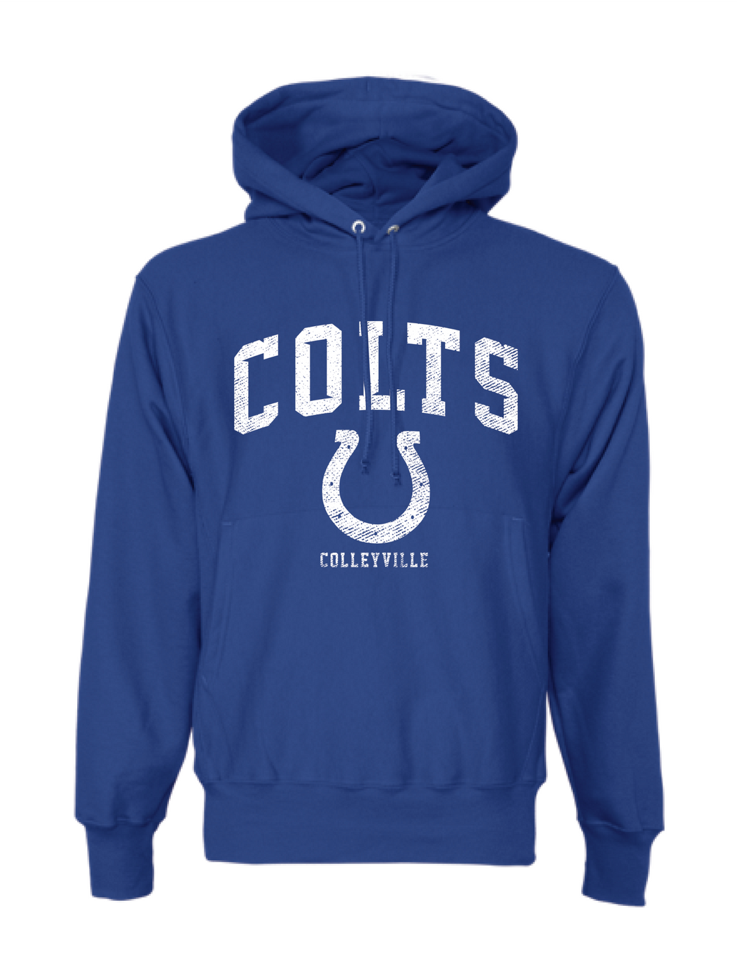 COLTS Stand Up Pullover Hoodie by Champion in Blue