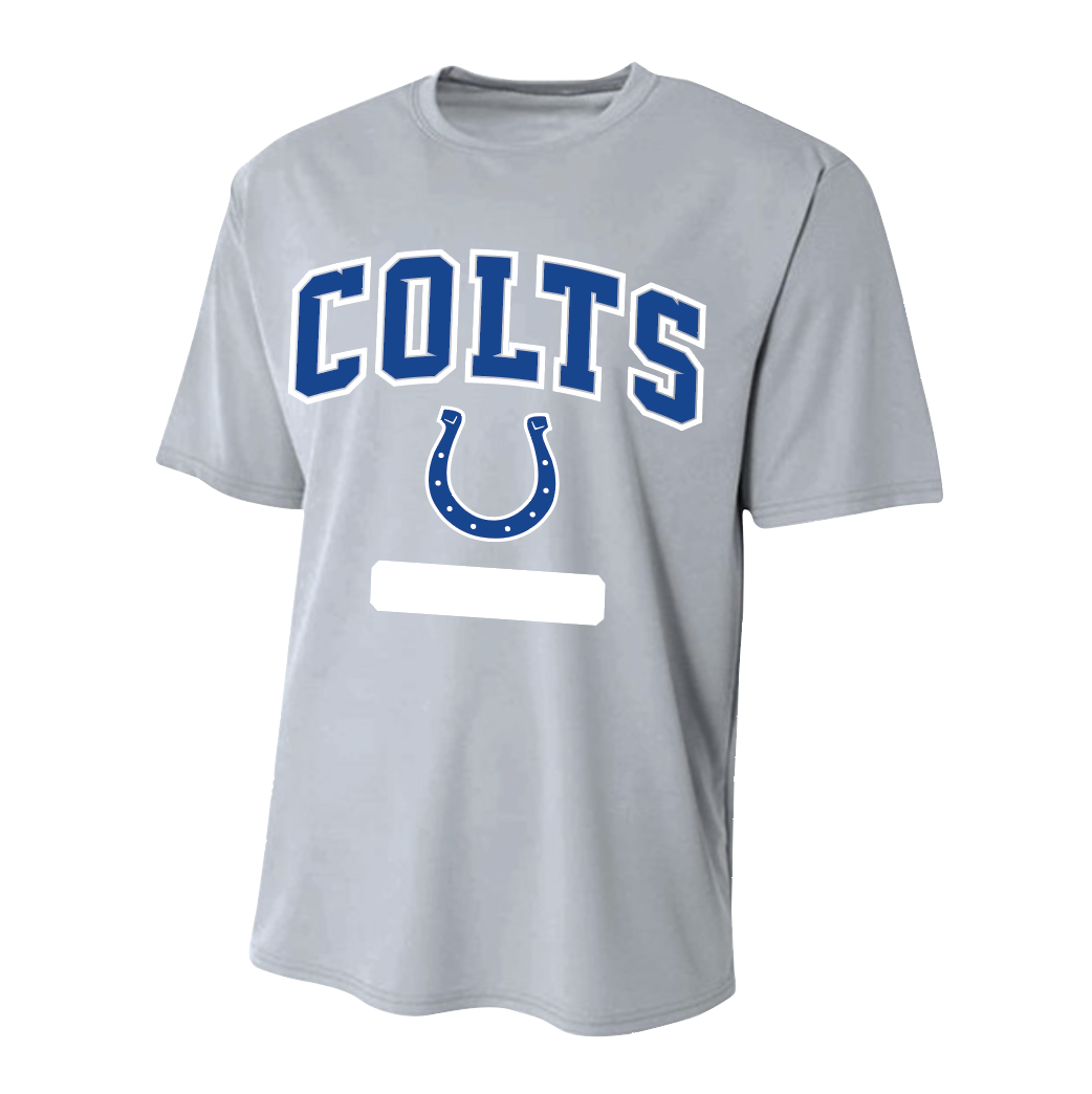 Colts Athletics SS DriFit Performance Tee in Sport Grey