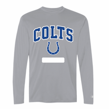 Load image into Gallery viewer, Colts Athletics LS DriFit Performance Tee in Steel Grey by Champion
