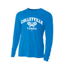Load image into Gallery viewer, 2022-23 Tennis Team - LS Performance DriFit Tee in Blue