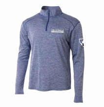 Load image into Gallery viewer, Unisex Soccer Team 1/4 Zip Pullover in Blue Twist
