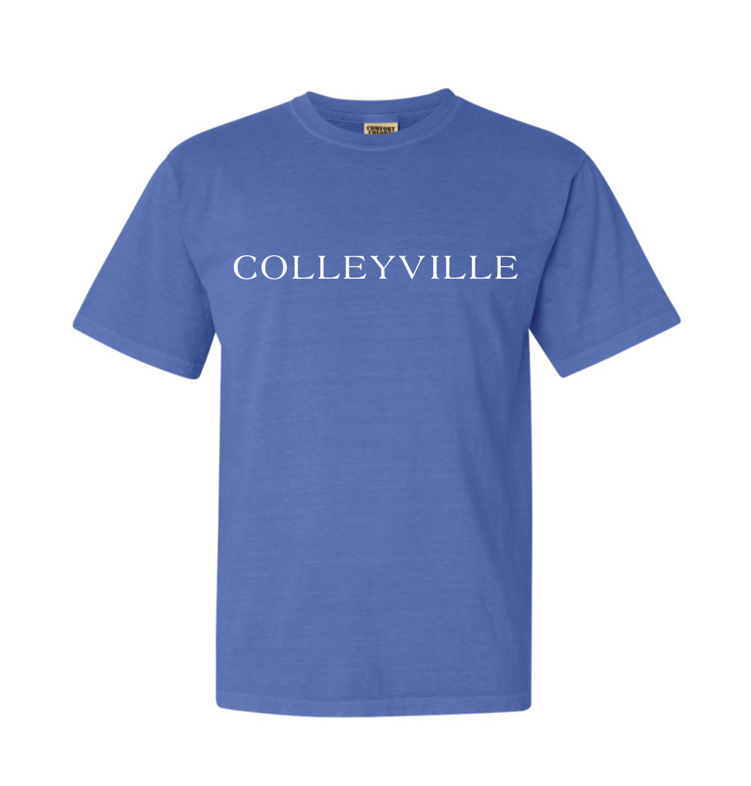 Colleyside SS Tee in Washed Blue