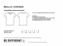 Load image into Gallery viewer, Blazing Hearts SS V-neck Tee by Bella+Canvas in Vintage White
