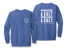 Load image into Gallery viewer, Once &amp; Always Crew Sweatshirt by Comfort Colors in Washed Blue
