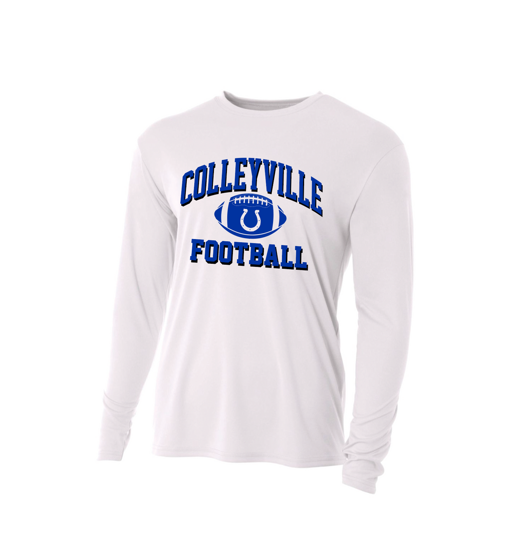 CMS Football LS Performance DriFit Tee in White
