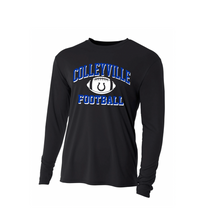 Load image into Gallery viewer, CMS Football LS Performance DriFit Tee in Black
