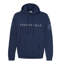 Load image into Gallery viewer, Colley-side PO Hoodie by Comfort Colors in Navy
