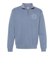 Load image into Gallery viewer, Colleyside Crew 1/4-Zip Pullover by Comfort Colors in Denim Fade
