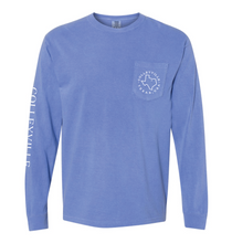 Load image into Gallery viewer, Colleyside LS Pocket Tee in Washed Blue
