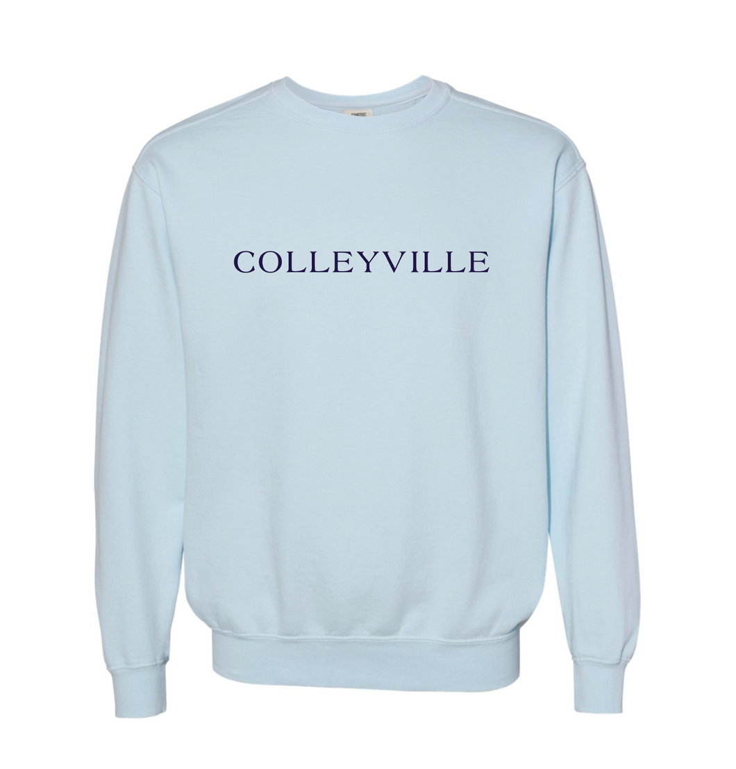 Colleyside Crew Sweatshirt by Comfort Colors in Chambray