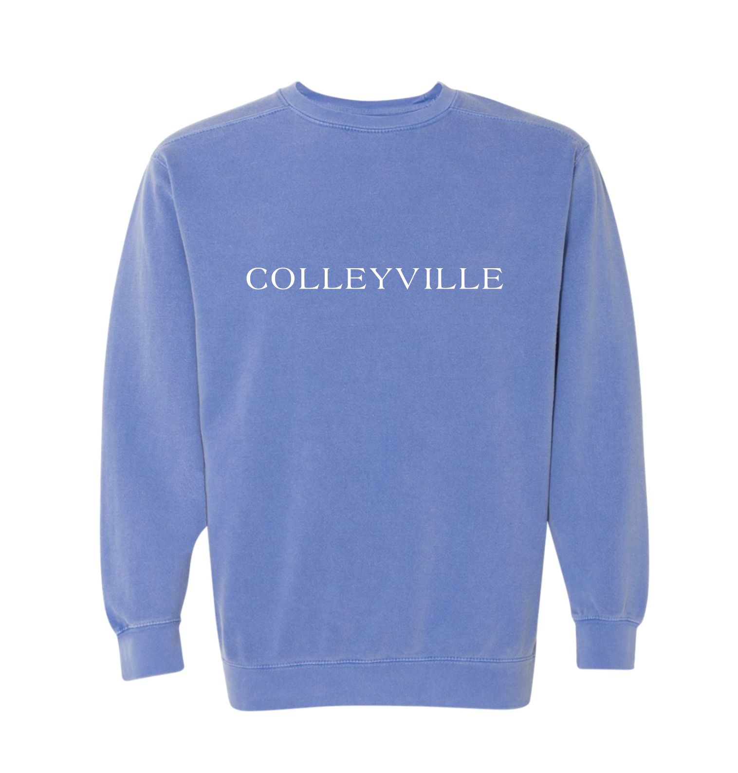 Washed best sale blue sweatshirt