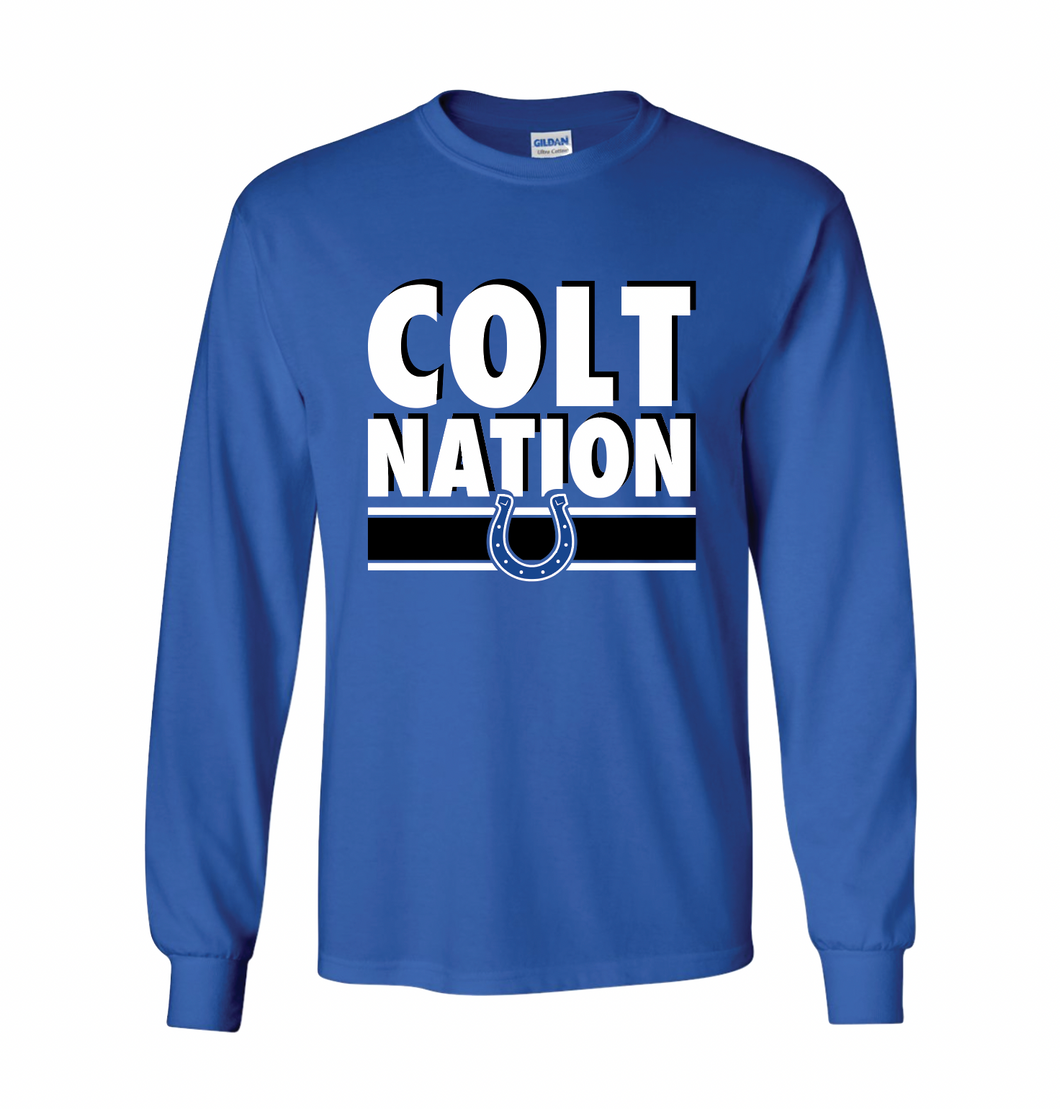 Colt Nation LS Tee in Blue
