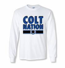 Load image into Gallery viewer, Colt Nation LS Tee in White
