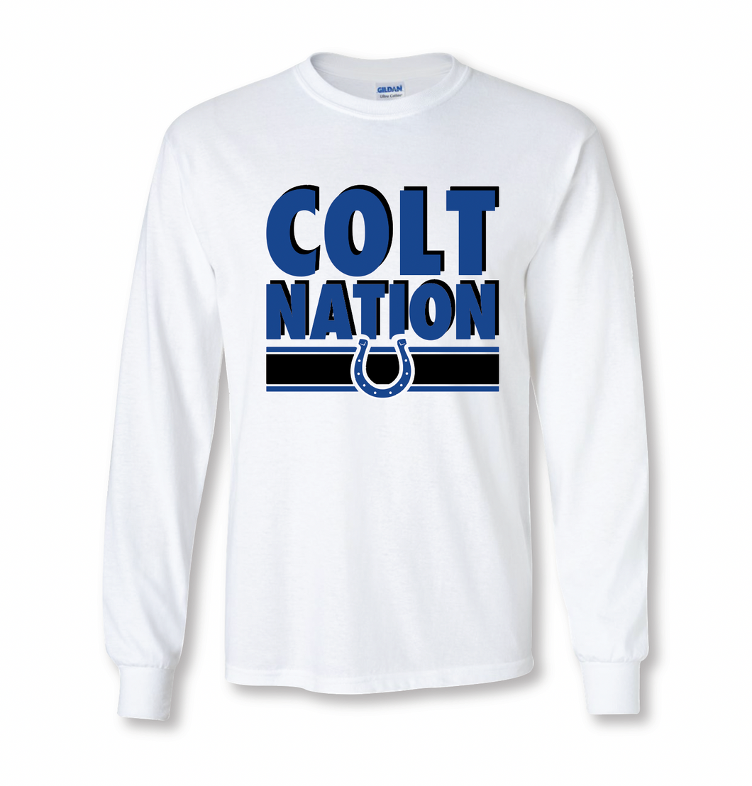 Colt Nation LS Tee in White
