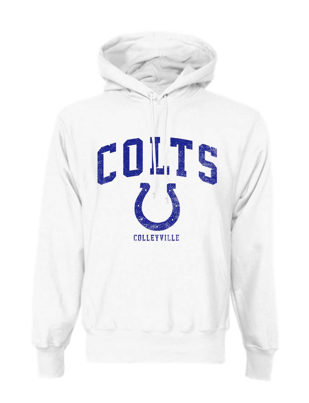 COLTS Stand Up Pullover Hoodie by Champion in White
