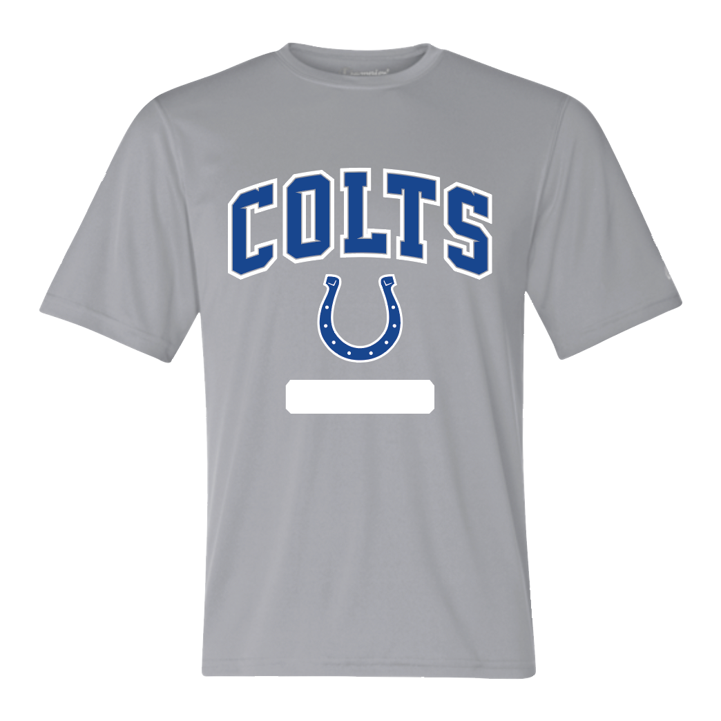 Colts Athletics SS DriFit Performance Tee in Steel Grey by Champion