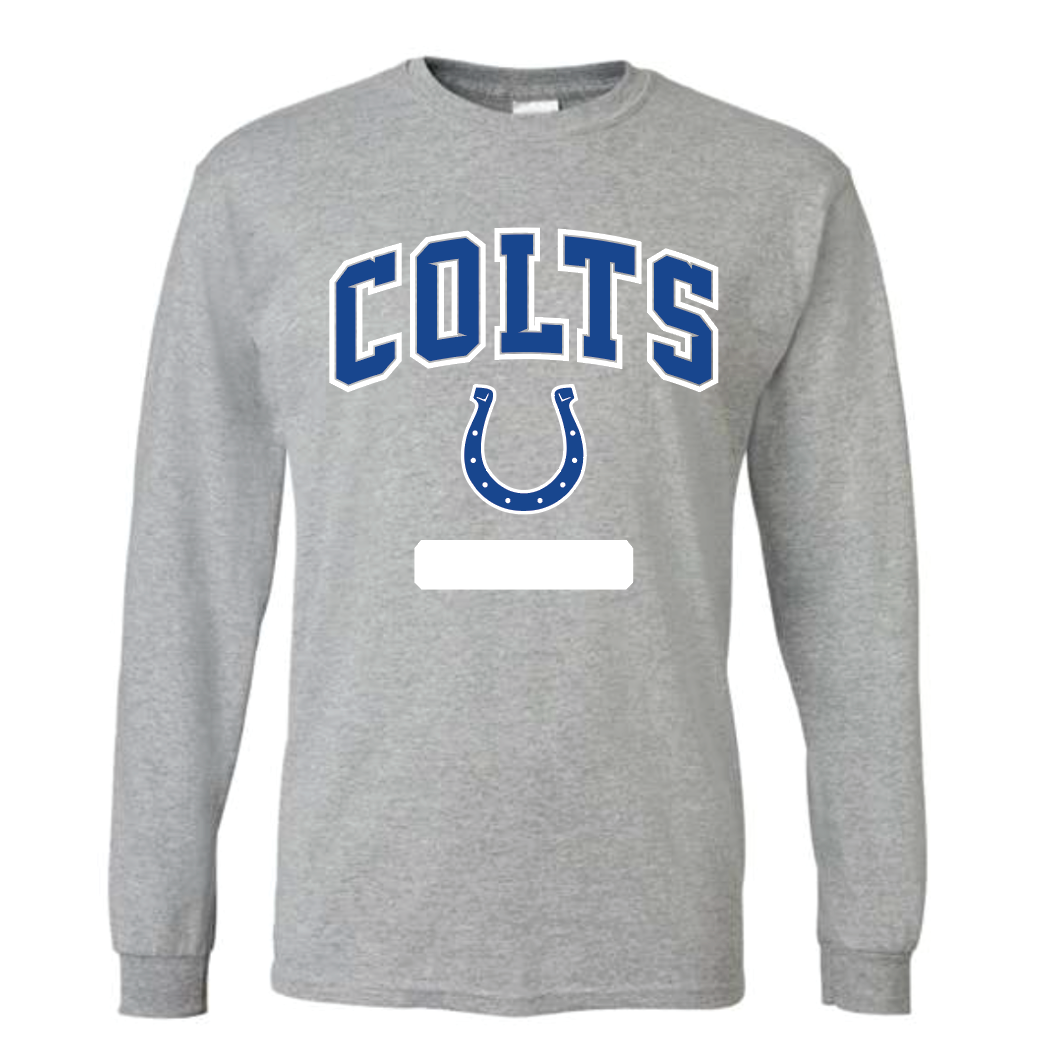 Colts Athletics LS Tee in Grey Htr