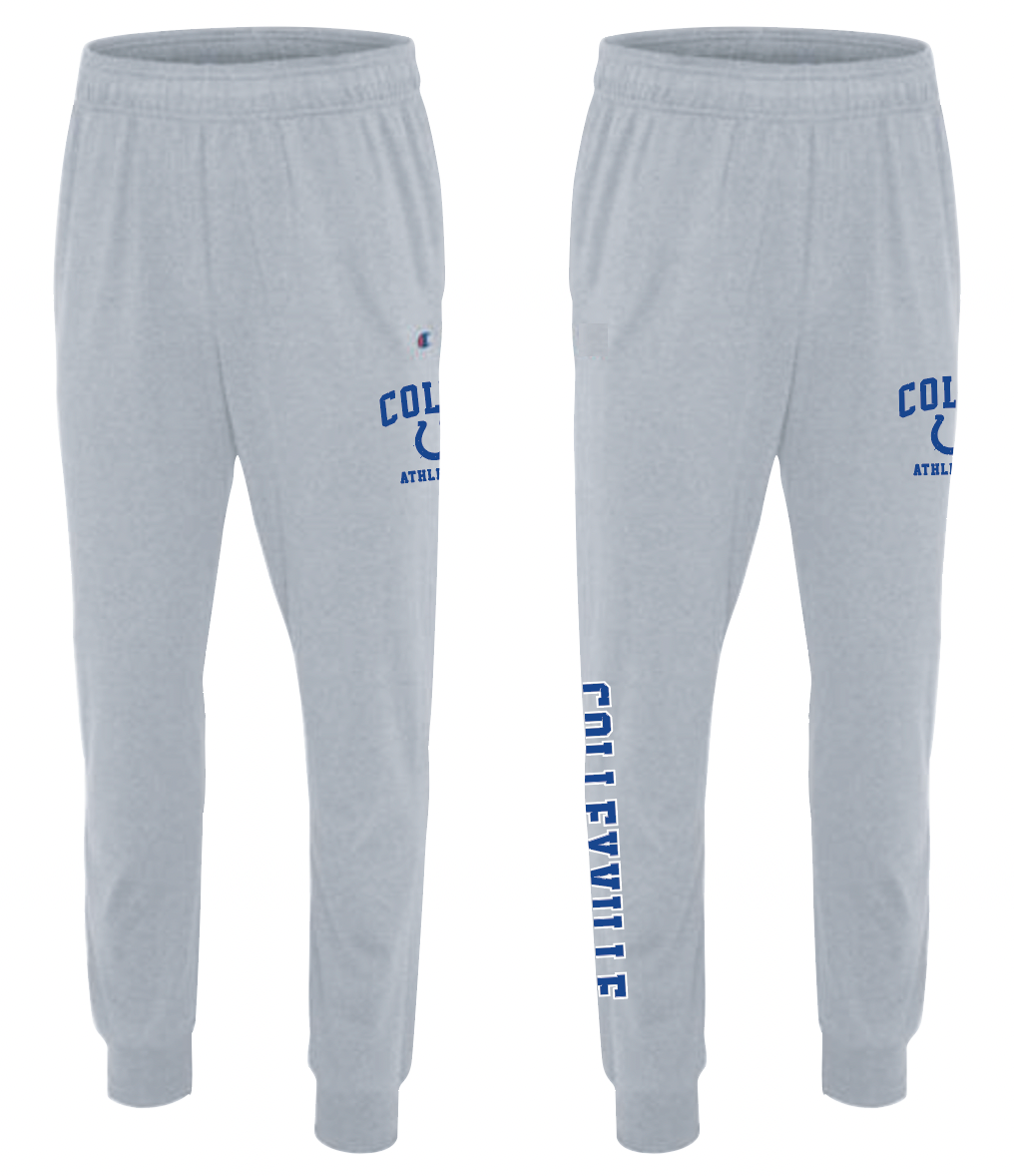 CMS Athletics Fleece Joggers by Champion in Grey Htr
