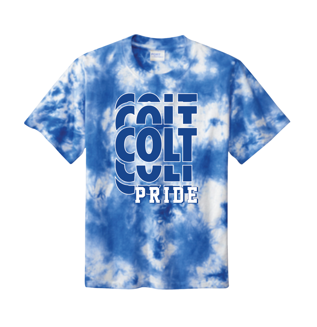 Got Pride? Tie Dye SS Tee in Blue Crystal