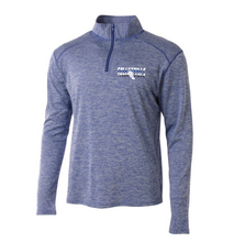 Load image into Gallery viewer, Unisex Track Team 1/4 Zip Pullover in Blue Twist
