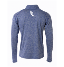 Load image into Gallery viewer, Unisex Track Team 1/4 Zip Pullover in Blue Twist
