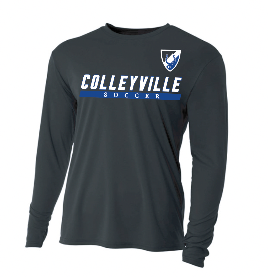GIRLS 2023 Soccer Team - LS Performance DriFit Tee in Black